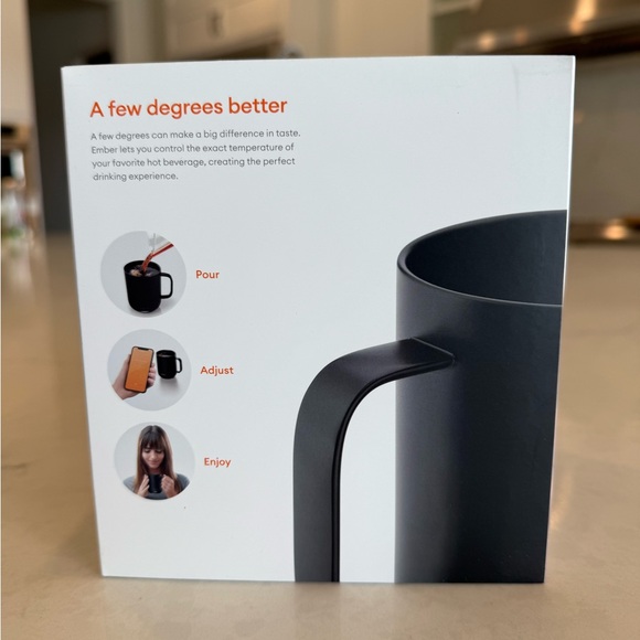 Ember Temperture control mug. Black. 10 ounce. - Picture 2 of 5